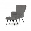 Autronic AK-L7285 GREY6 Relaxačné kreslo, sivá, menčestrová látka, AK-L7285 GREY6 Autronic AK-L7285 GREY6 Relaxačné kreslo, sivá, menčestrová látka, AK-L7285 GREY6