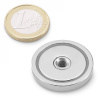 Neodymový magnetický úchyt, kruhový Ø 32 v. 7 mm, závit M6, sila 26 kg Neodymový magnetický úchyt, kruhový Ø 32 v. 7 mm, závit M6, sila 26 kg
