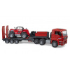 Bruder Nákladné auto MAN - náves červený, Manitou Bruder Nákladné auto MAN - náves červený, Manitou