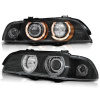 BMW E39 95-03 - predné čierna svetlá s ANGEL EYES pre xenon BMW E39 95-03 - predné čierna svetlá s ANGEL EYES pre xenon