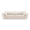 Béžová zamatová pohovka 208 cm Vanda – Mazzini Sofas Béžová zamatová pohovka 208 cm Vanda – Mazzini Sofas