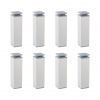 Walteco Nábytková noha hranatá 40x40x150mm, aluminium optik Množstvo: 8 ks , 50007BP2 Walteco Nábytková noha hranatá 40x40x150mm, aluminium optik Množstvo: 8 ks , 50007BP2