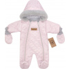 Z&Z Zimná prešívaná kombinéza s kožušinou a kapucňou + rukavičky - sv.ružová, veľ. 74 Z&Z Z&Z Zimná prešívaná kombinéza s kožušinou a kapucňou + rukavičky - sv.ružová, veľ. 74 Z&Z