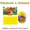 Detské drevené puzzle s dinosaurami a číslovaním - typ D Detské drevené puzzle s dinosaurami a číslovaním - typ D