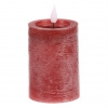 Sviečka s LED svetlom a časovačom, červená,parafínová, 13 cm Sviečka s LED svetlom a časovačom, červená,parafínová, 13 cm