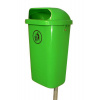 PROFIBA s.r.o. Vonkajší odpadkový kôš Dino vrátane stĺpika 150 cm, svetlo zelená PROFIBA s.r.o. Vonkajší odpadkový kôš Dino vrátane stĺpika 150 cm, svetlo zelená