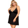 Plus size čierna košieľka Red Gemstone, XL–XXL Plus size čierna košieľka Red Gemstone, XL–XXL