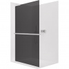 CERANO - Sprchová zástena Walk-in Onyx L-ľavá vzpera - 8 mm + polička / držiak na uteráky - chróm, grafitové sklo - 80x200 cm CERANO - Sprchová zástena Walk-in Onyx L-ľavá vzpera - 8 mm + polička / držiak na uteráky - chróm, grafitové sklo - 80x200 cm
