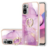Ring Holder kryt Marble na Xiaomi Redmi Note 10/10S - Fialová 001 Ring Holder kryt Marble na Xiaomi Redmi Note 10/10S - Fialová 001