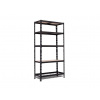 Policový regál s drôteným košom Trestles RNDU-KUI 1800x900x400, nosnosť 750 kg, 4 police, 1 kôš, čierny Policový regál s drôteným košom Trestles RNDU-KUI 1800x900x400, nosnosť 750 kg, 4 police, 1 kôš, čierny