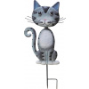 Dekorácia MagicHome Mecco, Mačka, plech, sivá, zapichovacia, 25,5x3,5x61 cm Dekorácia MagicHome Mecco, Mačka, plech, sivá, zapichovacia, 25,5x3,5x61 cm