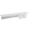 SAPHO ABELINE polica rockstone 500x12x100mm, biela mat, 2x pohár, mliečne sklo AE502-0101-01 SAPHO ABELINE polica rockstone 500x12x100mm, biela mat, 2x pohár, mliečne sklo AE502-0101-01