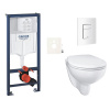 Siko Závěsný WC set do lehkých stěn / předstěnová montáž GROHE Bau Ceramic GRSBAUSCSH0 Siko Závěsný WC set do lehkých stěn / předstěnová montáž GROHE Bau Ceramic GRSBAUSCSH0