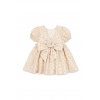 Konges Sløjd šaty EVIA BOW DRESS GOTS KS105365.PPY2 béžová 74 Konges Sløjd šaty EVIA BOW DRESS GOTS KS105365.PPY2 béžová 74