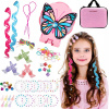 Súprava na zdobenie vlasov so 180 kamienkami a prameňmi vlasov pre deti Súprava na zdobenie vlasov so 180 kamienkami a prameňmi vlasov pre deti