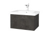 Dreja Umývadlová skrinka VARIANTE SZZ 65 (umývadlo Harmonia) - D16 Tmavý betón / D16 Tmavý betón Dreja Umývadlová skrinka VARIANTE SZZ 65 (umývadlo Harmonia) - D16 Tmavý betón / D16 Tmavý betón