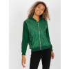 Tmavozelená prešívaná bomber mikina RV-BL-8226.11X-dark green L/XL Tmavozelená prešívaná bomber mikina RV-BL-8226.11X-dark green L/XL
