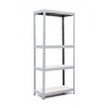 Policový regál Trestles RH 1800x1000x450, nosnosť 1400 kg, 4 police Farba: sivá, Typ police: biela HDF 5 mm Policový regál Trestles RH 1800x1000x450, nosnosť 1400 kg, 4 police Farba: sivá, Typ police: biela HDF 5 mm