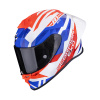 Integrální helma Scorpion Exo-R1 Evo II Air Valere bílá/červená/modrá L Integrální helma Scorpion Exo-R1 Evo II Air Valere bílá/červená/modrá L