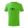 Ťahanie klzáku - Tričko detské bavlnené - 158 cm/12 rokov ( Apple Green ) Ťahanie klzáku - Tričko detské bavlnené - 158 cm/12 rokov ( Apple Green )