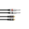 Kabel KC2-15 2x Jack 6,3 mono - 2x RCA, 1,5 m Kabel KC2-15 2x Jack 6,3 mono - 2x RCA, 1,5 m