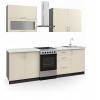 VerDesign, FIJONA kuchynská linka 180, dub Snow/wenge LTD,MDF VerDesign, FIJONA kuchynská linka 180, dub Snow/wenge LTD,MDF