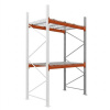 Majster Regál Palettenregale - Anbauregal - 400 - 185 - 110 - 2 - 1000 - 1 - Wire mesh, Pozinkované/Oranžová Majster Regál Palettenregale - Anbauregal - 400 - 185 - 110 - 2 - 1000 - 1 - Wire mesh, Pozinkované/Oranžová