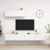 vidaXL TV skrinky 3 ks, biele, kompozitné drevo vidaXL TV skrinky 3 ks, biele, kompozitné drevo