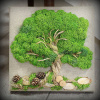 Machový obraz Strom (25x25cm) Machový obraz Strom (25x25cm)