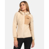 Kilpi NORKA-W Beige - 34 Women´s hairy fleece hoodie Kilpi NORKA-W Beige - 34 Women´s hairy fleece hoodie