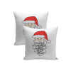 XPOSE® Bavlnená obliečka na vankúš SANTA CLAUS 40x40 cm 2ks, Bavlna XPOSE® Bavlnená obliečka na vankúš SANTA CLAUS 40x40 cm 2ks, Bavlna