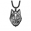B-TOP Náhrdelník z nerezovej ocele ČIERNY VLK B-TOP Náhrdelník z nerezovej ocele ČIERNY VLK