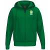 ERIMA MIKINA NA ZIP S KAPUCÍ VK KARLOVARSKO - Zelená - veľkosť S ERIMA MIKINA NA ZIP S KAPUCÍ VK KARLOVARSKO - Zelená - veľkosť S