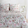 Bavlnená posteľná súprava, bielo-ružová s kvetinovým vzorom, JAR 57 Bavlnená posteľná súprava, bielo-ružová s kvetinovým vzorom, JAR 57