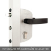 Zámok LOCINOX pre záhradné bránky LAKZ P1 | pre hranatý profil 40 mm | biela RAL 9010 Zámok LOCINOX pre záhradné bránky LAKZ P1 | pre hranatý profil 40 mm | biela RAL 9010