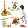 Hračka 3v1: Detská zručnostná hra, odpaľovač rakiet, švihadlo, kruhy Hračka 3v1: Detská zručnostná hra, odpaľovač rakiet, švihadlo, kruhy