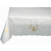 Obrús na stôl - Obrus 260 x 140 cm Obdĺžnik (Vianočný obrus 140x260 na stôl lesklý béžový) Obrús na stôl - Obrus 260 x 140 cm Obdĺžnik (Vianočný obrus 140x260 na stôl lesklý béžový)