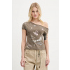 Tričko Miss Sixty 6S2SJ14400 hnedá L Tričko Miss Sixty 6S2SJ14400 hnedá L