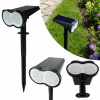 Ecolight solárny LED záhradný reflektor 75lm IP65 čierny Ecolight solárny LED záhradný reflektor 75lm IP65 čierny