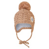 Čiapka pletená zaväzovacia vrkoče LA Outlast ® - taupe 4 | 45-48 cm Čiapka pletená zaväzovacia vrkoče LA Outlast ® - taupe 4 | 45-48 cm