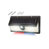 TelForceOne Solárne nástenné svietidlo 172 LED SMD biela 18 SMD modro-červená, soumrakové čidlo 2000lm PIR IP65 2400mAh TelForceOne Solárne nástenné svietidlo 172 LED SMD biela 18 SMD modro-červená, soumrakové čidlo 2000lm PIR IP65 2400mAh