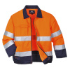PORTWEST HI-VIS MADRID TX70 / Reflexná bunda - HV oranžová/námorná modrá XXXL PORTWEST HI-VIS MADRID TX70 / Reflexná bunda - HV oranžová/námorná modrá XXXL