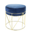 Štýlová Modrá Taburetka Štýlová Modrá Taburetka