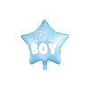 Fóliový balónik hviezda 48 cm „Je to chlapec“ – modrý baby shower balón Fóliový balónik hviezda 48 cm „Je to chlapec“ – modrý baby shower balón