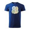 Sablio Tričko s potlačou Verný priateľ - modré M Sablio Tričko s potlačou Verný priateľ - modré M
