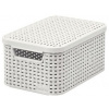 CURVER úložný box RATTAN S, 29,1 x 19,8 x 14,2 cm, biely, 03617-885 CURVER úložný box RATTAN S, 29,1 x 19,8 x 14,2 cm, biely, 03617-885