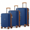 Kono 2594 Sada 3 kufrov spinner 53.5/65/76cm Modrá/Hnedá Polypropylén Rozšíriteľný Kono 2594 Sada 3 kufrov spinner 53.5/65/76cm Modrá/Hnedá Polypropylén Rozšíriteľný