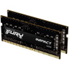 KINGSTON SODIMM DDR4 16GB (Kit of 2) 3200MT/s CL20 FURY Impact KF432S20IBK2/16 KINGSTON SODIMM DDR4 16GB (Kit of 2) 3200MT/s CL20 FURY Impact KF432S20IBK2/16