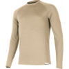 Pánské merino triko LASTING Atar béžové Velikost: M Pánské merino triko LASTING Atar béžové Velikost: M