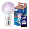 LED žiarovka E27 A60 12,5W = 100W 1521lm 2200-6500K RGB + TW Smart SMART WiFi Bluetooth App WiZ Philips LED žiarovka E27 A60 12,5W = 100W 1521lm 2200-6500K RGB + TW Smart SMART WiFi Bluetooth App WiZ Philips